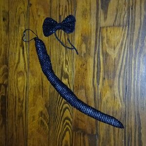 Cosplay Cat tail and bow tie